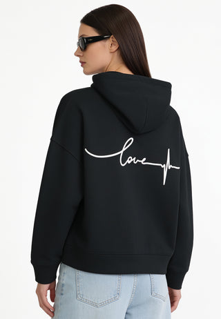 Hoodie Boxy Brodé "Frequency"