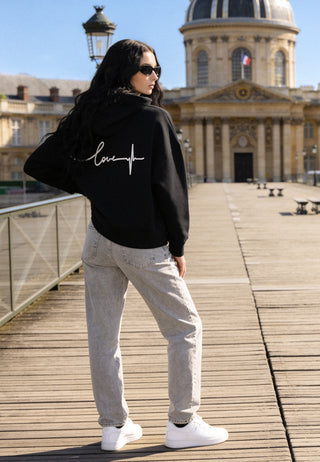Hoodie Boxy Brodé "Frequency"