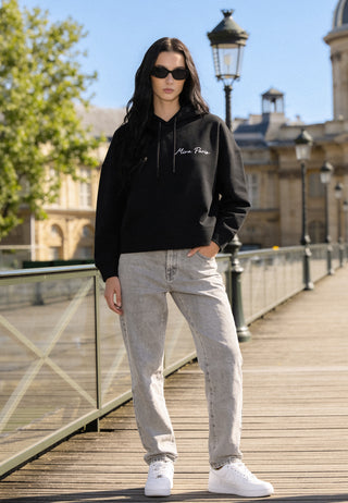 Hoodie Boxy Brodé "Frequency"