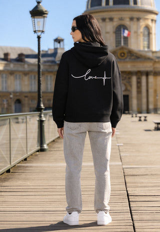 Hoodie Boxy Brodé "Frequency"