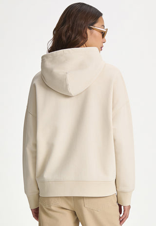 Hoodie Boxy à Zip Brodé "Shark"