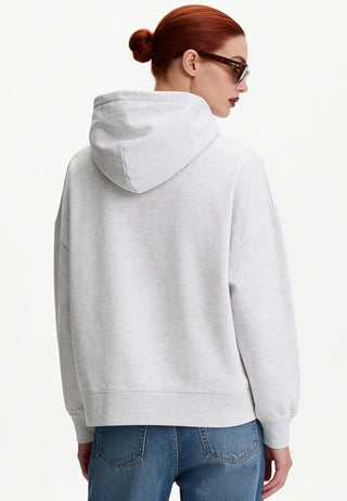 Hoodie Boxy à Zip Brodé "Shark"