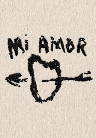 T-shirt Boxy Brodé "Mi Amor"