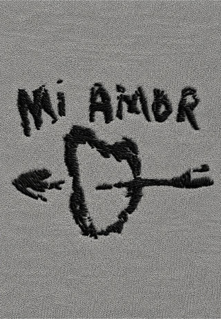 T-shirt Boxy Brodé "Mi Amor"