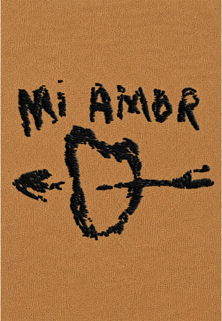 T-shirt Boxy Brodé "Mi Amor"
