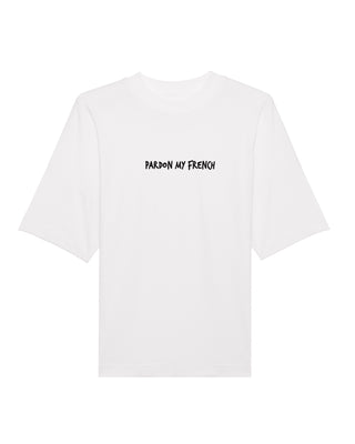 T-shirt Oversize Brodé “Pardon My French"