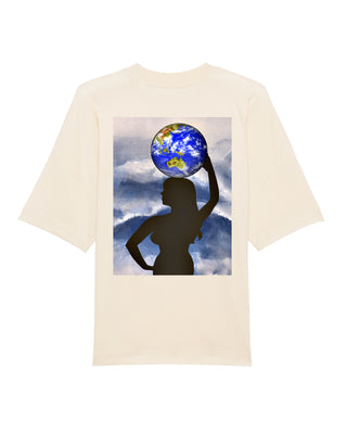 T-shirt Oversize "Who Runs The World"