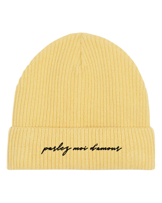 Beanie Fisherman Brodé "Parlez Moi d'Amour"