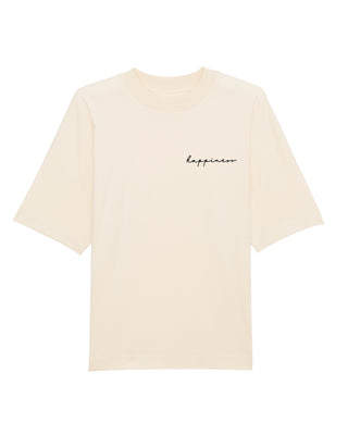 T-shirt Oversize Brodé "Happiness"