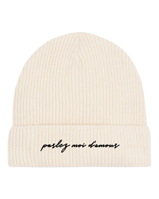 Beanie Fisherman Brodé "Parlez Moi d'Amour"