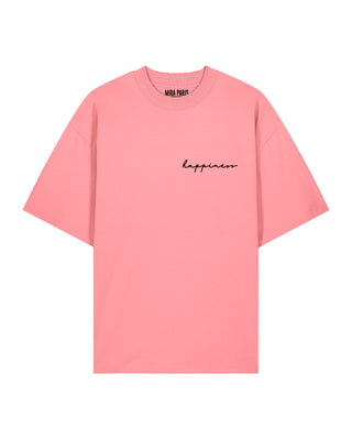 T-shirt Oversize Brodé "Happiness"