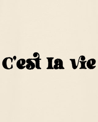 T-shirt Oversize Brodé "C'est La Vie"