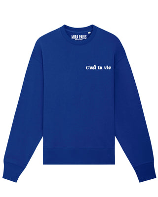 Sweatshirt Oversize Brodé "C'est La Vie"