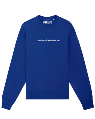 Sweatshirt Oversize Brodé "Comme Çi Comme Ça"