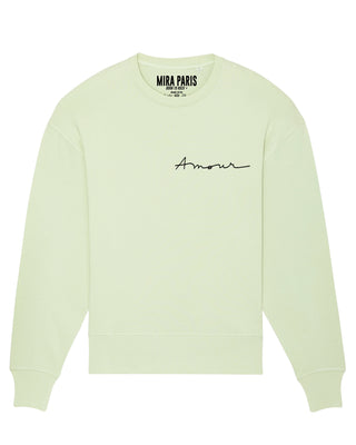 Sweatshirt Oversize Brodé "Amour"