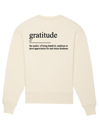 Sweatshirt Oversize Brodé "Gratitude"