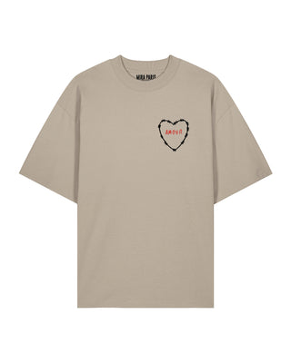 T-shirt Oversize Brodé "Amour"