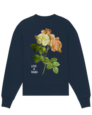 Sweatshirt Oversize "Love & Roses"