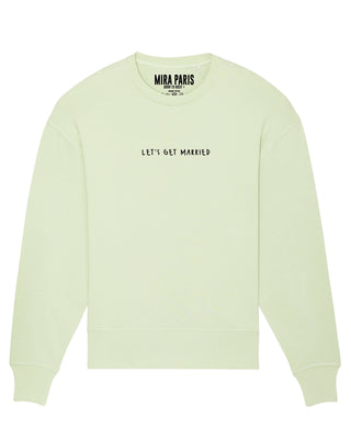 Sweatshirt Classic Brodé "Let's Get Married"