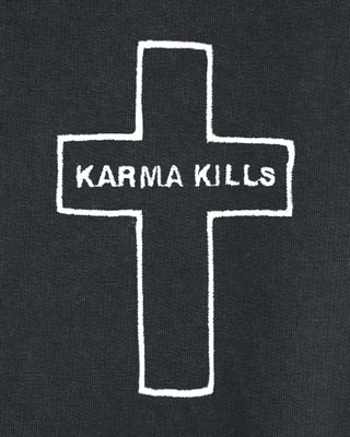 Hoodie Vintage Brodé "Karma Kills"