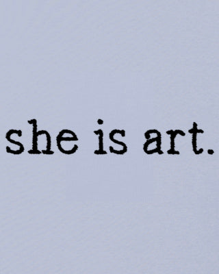 Sweatshirt Oversize Brodé "She Is Art"