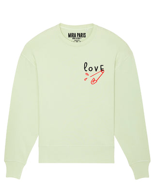 Sweatshirt Oversize Brodé "Love"