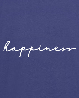 T-shirt Oversize Brodé "Happiness"