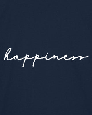 T-shirt Oversize Brodé "Happiness"