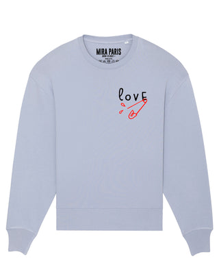 Sweatshirt Oversize Brodé "Love"