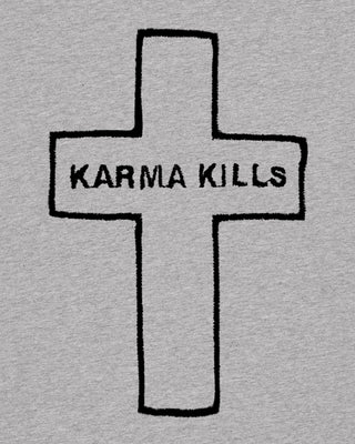 T-shirt Oversize Brodé "Karma Kills"