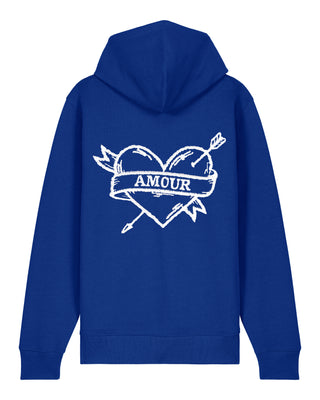 Hoodie à Zip Brodé "Amour"