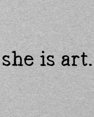 Sweatshirt Oversize Brodé "She Is Art"