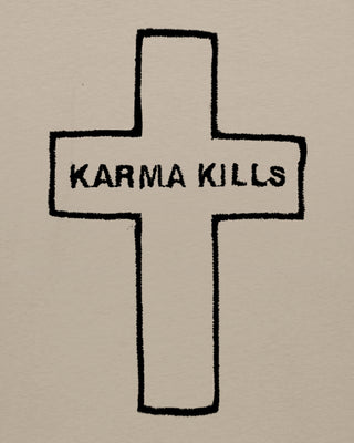 T-shirt Oversize Brodé "Karma Kills"
