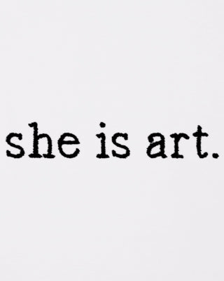 Sweatshirt Oversize Brodé "She Is Art"