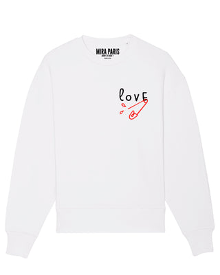 Sweatshirt Oversize Brodé "Love"