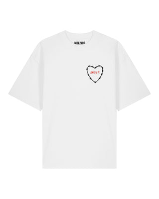 T-shirt Oversize Brodé "Amour"