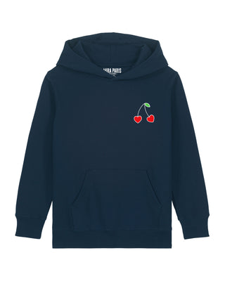 Hoodie Kids Brodé "Cerises"