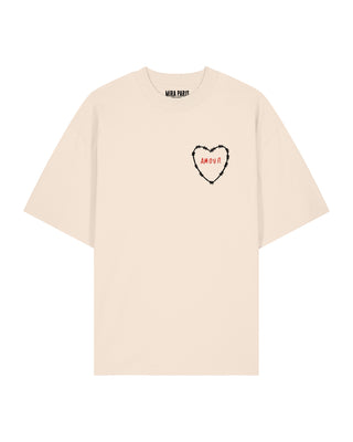 T-shirt Oversize Brodé "Amour"