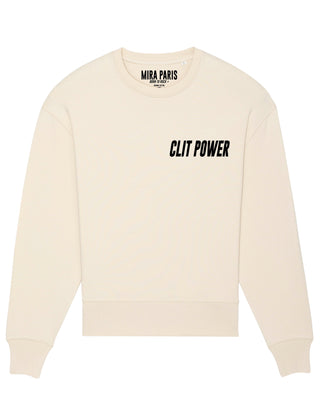 Sweatshirt Oversize Brodé "Clit Power"