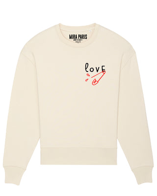 Sweatshirt Oversize Brodé "Love"