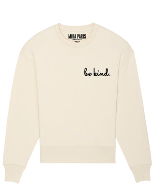 Sweatshirt Oversize Brodé "Be Kind"