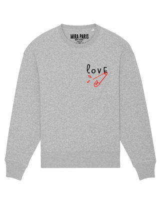 Sweatshirt Oversize Brodé "Love"