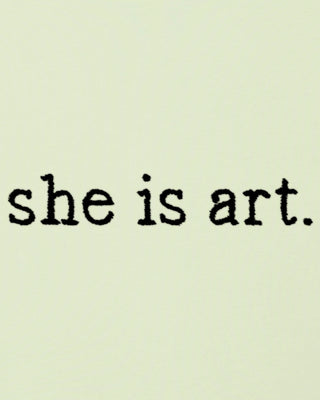 Sweatshirt Oversize Brodé "She Is Art"