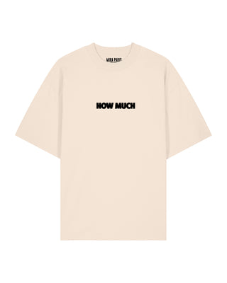 T-shirt Oversize Brodé "How Much"