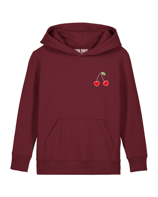 Hoodie Kids Brodé "Cerises"