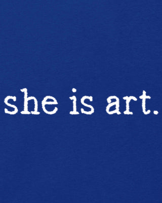 Sweatshirt Oversize Brodé "She Is Art"