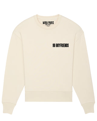 Sweatshirt Oversize Brodé "99 Boyfriends"