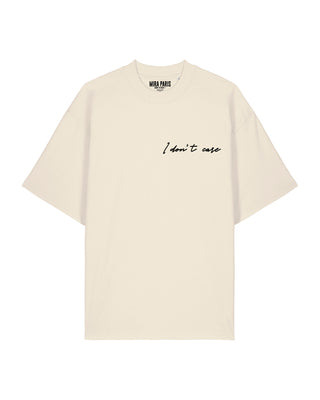 T-shirt Oversize Brodé “I Don't Care"