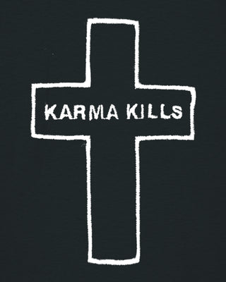 T-shirt Oversize Brodé "Karma Kills"