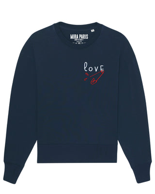 Sweatshirt Oversize Brodé "Love"